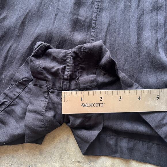 Volcom Romper Long Sleeve Women's M Black Striped One Piece Collared Jumpsuit - Picture 11 of 14